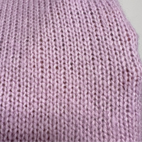 En Thread | NWT Lilac Wool-Blend Knit Sweater • Soft Cozy Crew Neck Pullover - Picture 3 of 6